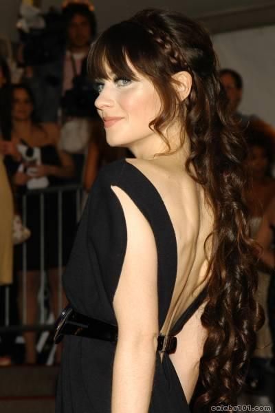 Greek Goddess Hairstyles, Greek Hair, Red Carpet Beauty, Goddess Hairstyles, Wedding Hairstyles Half Up Half Down, Peinados Fáciles Para Cabello Corto, Hot Hair Styles, Long Hair With Bangs, Zooey Deschanel