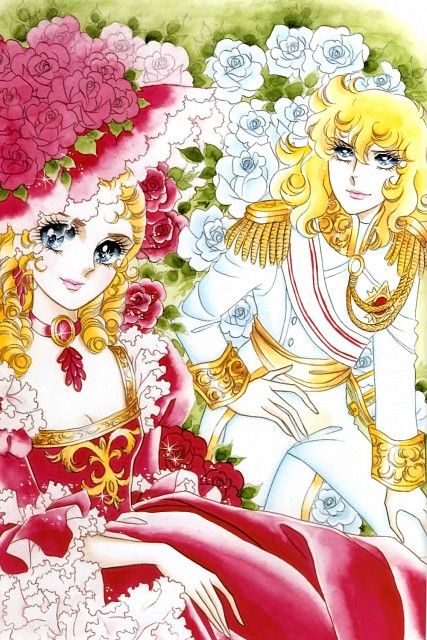 Riyoko Ikeda, TMS Entertainment, Rose of Versailles, Marie Antoinette, Oscar François de Jarjayes Rose Of Versailles, Lady Oscar, Old Anime, Shoujo Manga, Marie Antoinette, Manga Illustration, Versailles, Paper Dolls, Sailor Moon