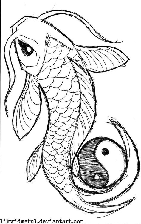 Iridescent Scales, Tato Salib, Tato Ikan Koi, Fish Color, Koi Tattoo Design, Koi Fish Drawing, Seni Pastel, Ikan Koi, Koi Art Koi Drawing Simple, Koi Fish Drawing Tattoo, Koi Fish Colors, Japanese Koi Fish Tattoo, Flower Tattoo Stencils, Fish Stencil, Fish Outline, Koi Tattoo Design, Koi Fish Drawing