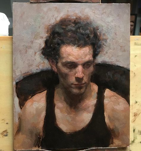 Travis Schlaht, Portrait of a Dancer 2017 #oilpainting #fromlife #figurativeart #contemporaryportrait #contemporaryart #portrait #dancer Travis Schlaht, Simple Oil Painting, Oil Painting Tutorial, Contemporary Portrait, Painting People, Oil Portrait, Oil Painting Portrait, Painting Portrait, Portrait Images