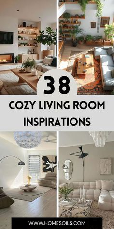 How To Make A Cozy Living Room, Cozy Living Rooms Ideas, Brighten Up Living Room, Cozy Den Room Ideas, Cozy Living Room Layout, Living Room Hygge, Living Room Inspiration Boho, Morning Room Ideas, Casual Living Room Design