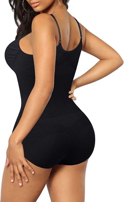 [SOFT & DURABLE STRETCHABLE UNDERWEAR] This bodysuits women clothing shapewear is made of top grade Polyester & Spandex fabrics, it is super soft and stretchy, lightweight and breathable. The corset leotards body shaper also fit snug your body, it’s invisible under your daily outfits perfectly as a body shaper lingerie . It has no steel bones or wires, very comfortable and healthy to wear all day long as shaping bodysuit. Shaping Bodysuit, Short Hoodie, Camisole Leotard, Shapewear Tops, Bodycon Jumpsuit, Shapewear Bodysuit, Polyester Spandex Fabric, Bodysuit Fashion, Body Shaper