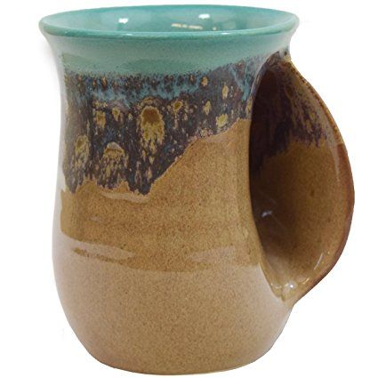 Clay in Motion Handwarmer Mug - Island Oasis - Right Hand Black Bean Sauce, Wine Gift Baskets, Entertaining Kitchen, Soft Serve Ice Cream, Unique Mug, Christmas Room, Christmas Store, Soft Serve, Pottery Studio