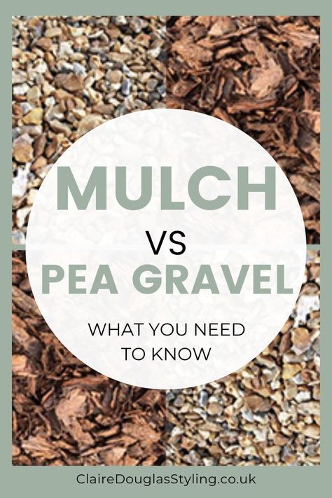 mulch and pea gravel Pea Gravel Garden, Above Ground Garden, Gravel Landscaping, Gravel Garden, Pea Gravel, Which Is Better, Ground Cover, Diy Hacks, Mulch