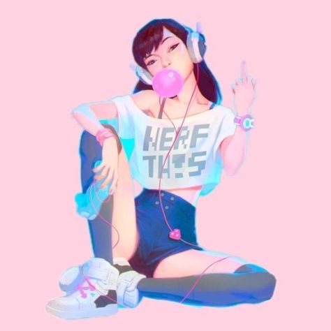 D.va Wallpaper, D.va Art, Overwatch Wallpapers, D.va Overwatch, Gamers Anime, Overwatch Fan Art, Digital Portrait Art, Taffy, Anime Drawings Tutorials