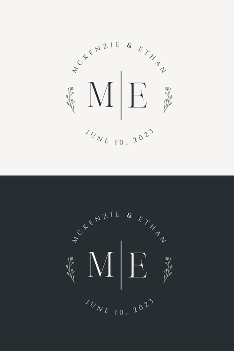 wedding monogram logo modern Wedding Monograms Ideas, Initial Wedding Logo, Elegant Initial Logo, Wedding Logo Design Elegant Classy, Wedding Name Logo, Wedding Company Branding, Wedding Logos Design, Elegant Monogram Logo, Wedding Initials Logo Letters