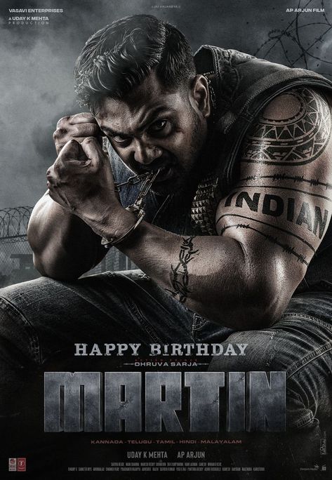 Martin Movie Poster, Appu Photos, Druva Sarja Photos Hd, Druva Sarja Photos Hd New, Sumit Singh, Dhruva Sarja, Happy Birthday Edit, Happy Birthday Martin, Martin Movie