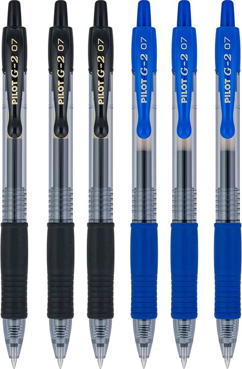 Blue and Black are standard professional colored pens. This is all you really need in terms of color. G2 Pens, Pilot G2 Pens, Burly Men, College Necessities, Preppy School Supplies, School Pens, Preppy School, Gel Ink Pens, Best Pens