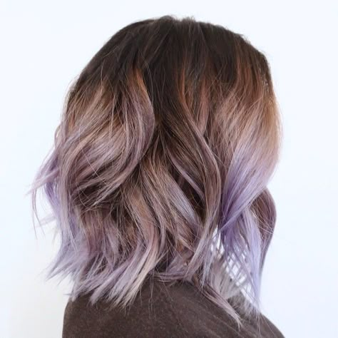 Haircolor by mizzchoi. Pastel ombre hair Pastel Hair Ombre, Braids Medium, Lavender Highlights, Purple Balayage, Red Quotes, Hairstyles Styles, Candy Hair, Purple Highlights, Lilac Hair