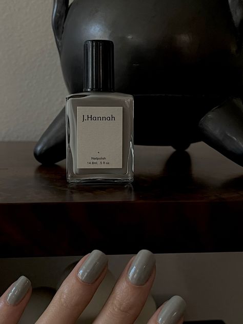 J.Hannah Pewter Nail Polish J Hannah Nail Polish, J Hannah, Nail Polish Bottles, Minimalist Aesthetic, Skin Makeup, Makeup Nails, Cute Nails, Nail Inspo, Perfume Bottles