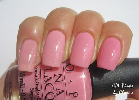 Comparison | index: OPI Got a Day to-Knight! middle: OPI I T… | Flickr Opi I Think In Pink, Opi Pink Nail Polish Shades, Nails Opi Gel, Opi Pink Nail Polish, Pink Nails Opi, Opi Nail Polish Colors, Blush Pink Nails, Opi Pink, Opi Gel Nails