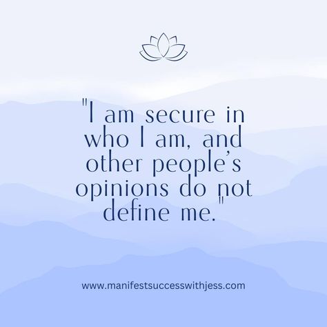 Feeling criticized? Remember, you are secure in who you are, and other people’s opinions do not define you. Trust your journey and your inner strength. Like, share, or follow to affirm this for yourself! 🌟✨ #SecureInYourself #TrustYourJourney #Manifestation #PositiveAffirmations #SelfConfidence #MentalHealth #SelfEmpowerment #PositiveMindset #BelieveInYourself #InnerPeace #SelfLove #YouAreEnough #PersonalGrowth #SelfAcceptance #InnerStrength #ConfidenceBoost #PositiveVibes #HolisticHealing #S... Other People’s Opinions, Inner Strength Affirmations, Not Caring About Others Opinions Quotes, Opinions Of Others Quotes, Security Affirmations, Irritating People, Others Opinions, Trust Your Journey, Self Empowerment