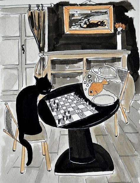 Aesthetic Nerd Wallpaper, Chess Aesthetic Drawing, Chess Art Paintings, Chess Wallpaper Aesthetic, Chess Board Wallpaper, Playing Chess Aesthetic, Chess Board Aesthetic, Amazing Illusions, Chess Painting