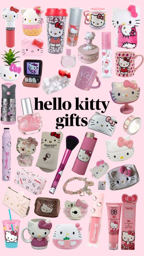 #hellokitty #gifts #pink Kitty Birthday Theme, Hello Kitty Birthday Theme, Hello Kitty Board, Hello Kitty Core, Hello Kitty Bedroom, Images Hello Kitty, Hello Kitty Room, Kitty Makeup, Hello Kitty Videos