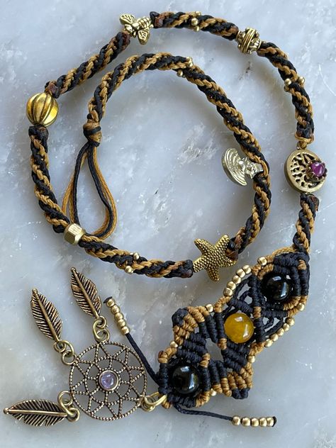 Excited to share the latest addition to my #etsy shop: Dreamcatcher Dread Bead Set // Rasta Bling Dreadlock Jewelry // Dread Lock Cuff // Psywear Hair Loc Accessory // Buddhist Jewelry https://etsy.me/3KOfROL #yellow #amethyst #glass #bohohippie #black #dreadlocs #bell Dread Aesthetic, Dread Wraps, Dreadlock Jewelry, Buddhist Jewellery, Dread Beads, Tacoma Wa, Bead Set, Beaded Cuff, Feather Charms