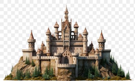 Png Architecture, Castle Png, Travel Png, Game Card Design, Green Screen Footage, Old Castle, Fantasy Castle, Game Card, Fantasy Aesthetic