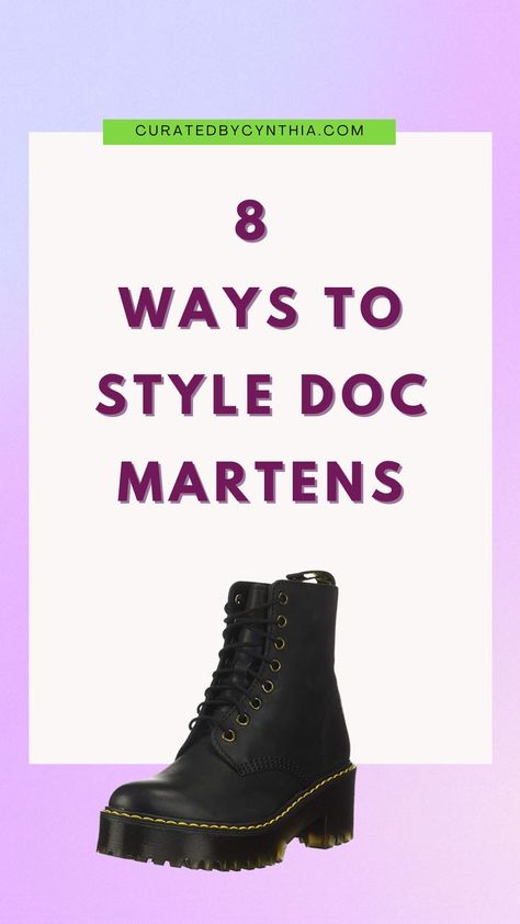 Casual Doc Martens Outfit, Outfits To Wear With Doc Martens, Black Doc Martens Outfit, Doc Martens Boots Outfit, How To Wear Doc Martens, How To Style Doc Martens, Doc Martens Aesthetic, Style Doc Martens, Boots Doc Martens