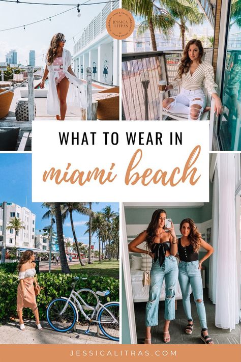 Wondering what outfits you should bring to Miami Beach on your summer vacation? I'm sharing my packing list for a Miami trip, including what to wear in Miami in May, my favorite casual ripped jeans, and the best bathing suits for Miami. Miami Chic Outfit Party, Casual Miami Outfits Summer, Brunch Miami Outfit, Miami Trip Outfit Ideas, Miami Packing List Summer, Cute Miami Outfits, Miami Aesthetic Outfit, What To Pack For Miami Vacation, Miami Brunch Outfit