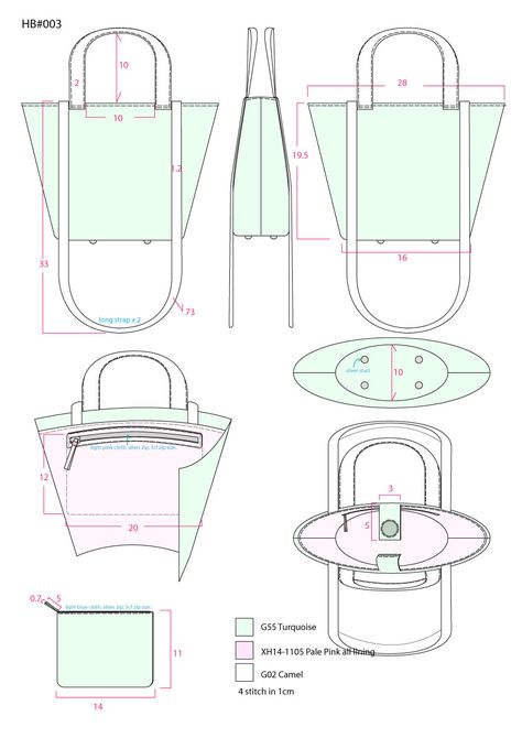 Tote Bag Technical Drawing, Technical Drawing Bag, Bag Technical Drawing, Racquet Bag, Bucket Tote, Drawing Bag, Tech Pack, Flat Sketches, Flats Patterns