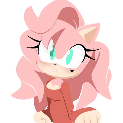 Amy And Rouge, Rose Long Hair, Amy Rose Pfp, Amy Rose Fanart, Amy Rose Hedgehog, Rose Pfp, Amy Sonic, Sonic Pictures, Sonamy Comic