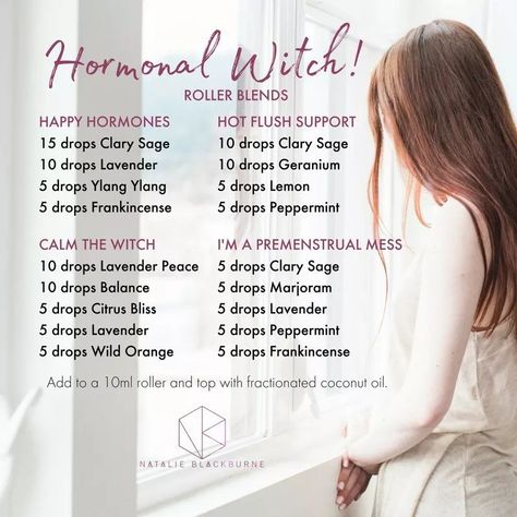 PMS blends Essential Oils 101, Doterra Essential Oils Recipes, Essential Oil Remedy, Young Living Essential Oils Recipes, Diy Kosmetik, Essential Oil Diffuser Recipes, Essential Oil Roller Bottle, Essential Oil Blends Recipes, Essential Oil Mixes