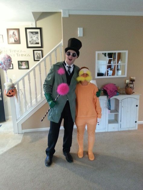 The Lorax and the Onceler Duo Outfits Couple, Onceler Costume, The Onceler, Fun Halloween Costumes, Lorax Costume, Best Diy Halloween Costumes, Halloween Shoot, Costumes For Couples, Matching Halloween Costumes