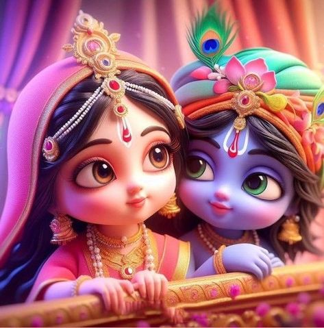 Radha Krishna Cartoon Images, Krishna Cartoon Images, Cartoon Images Hd, Cute Radha Krishna, Cute Radha, Krishna Cartoon, Krishna Cute, Baby Radha Krishna Images, Vishnu Ji