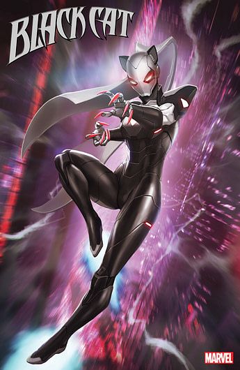 Black Cat’s Brand New Costume... Iron Cat Black Cat Comics, Iron Cat, Black Cat Marvel, Scott Campbell, Karakter Disney, Marvel Spiderman Art, Marvel Comic Books, Comics Girls, Marvel Comics Art