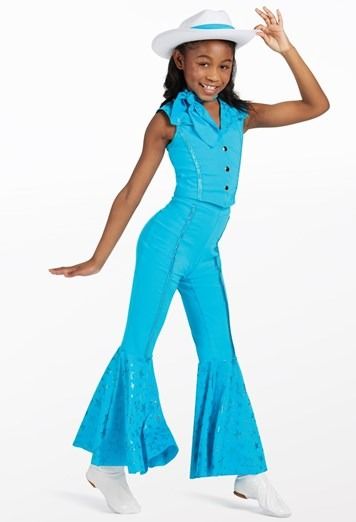 Dance Barbie Costume, Barbie Dance Costume, Western Dance Costumes, Cowgirl Dance Costume, Western Dance Costume, Character Dance Costumes, Blue Jazz Dance Costumes, Western Barbie, Weissman Dance Costumes