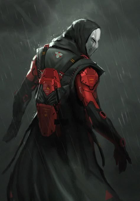 ArtStation - CH-DS_001 sketch, Evgeniy Petlya Ronin Samurai, Sci-fi Armor, Arte Cyberpunk, Cyberpunk Character, Cyberpunk Art, Armor Concept, Urban Fantasy, Sci Fi Art, Character Portraits