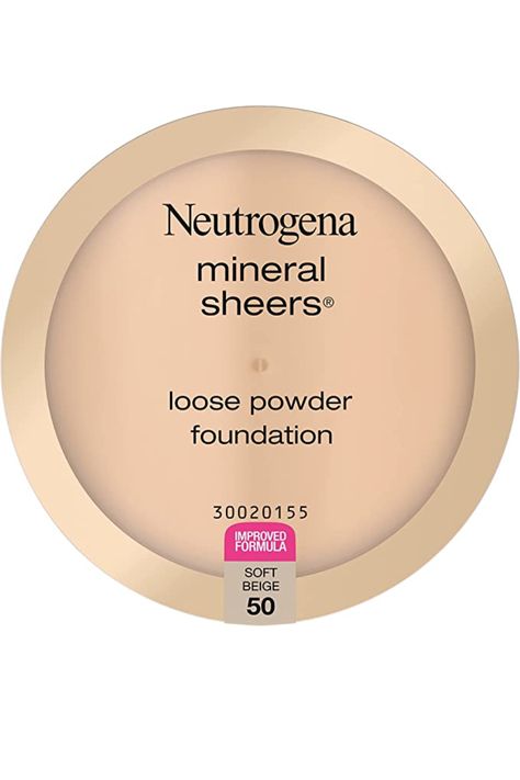 Neutrogena Mineral Sheers Lightweight Loose Powder Makeup Foundation with Vitamins A, C, & E, Sheer to Medium Buildable Coverage, Skin Tone Enhancer, Face Redness Reducer, Soft Beige 50.19 oz Face Redness, Loose Powder Makeup, Medium Coverage Foundation, Natural Skin Tone, Powder Makeup, Makeup Foundation, Powder Foundation, Loose Powder, Natural Skin