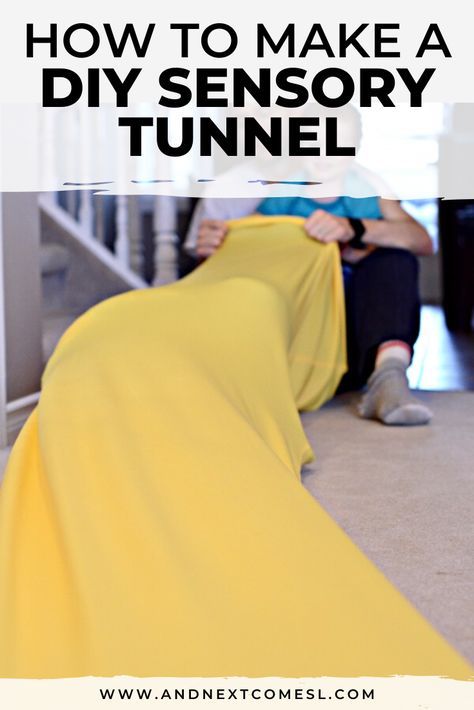 Sensory Tunnel, Homemade Sensory, Hacks For Kids, Diy Sensory, Sensory Swing, Sensory Therapy, Sensory Diet, Sensory Tools, Sensory Overload