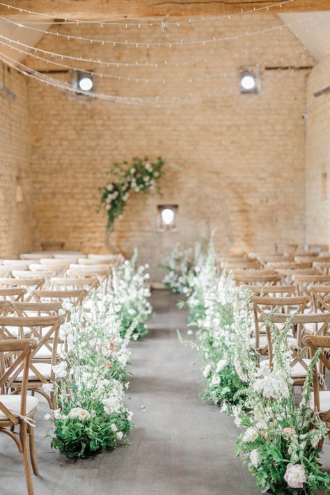 Beautiful Wild Flower Meadow Aisle  Venue: Lapstone Barn Florist: Liberty Lane Flowers Photographer: Nives Kovacec Gypsophila Wedding, Wild Flower Meadow, Aisle Flowers, Meadow Garden, Cotswolds Wedding, Wedding Barn, Meadow Flowers, Ding Dong, Ceremony Flowers