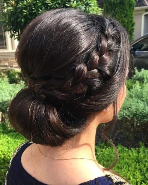 Hair Braid Indian, Braided Hairdo, Hairstyles Indian, Bridal Hair Buns, Indian Wedding Hairstyles, Braided Bun Hairstyles, Best Wedding Hairstyles, Indian Bridal Hairstyles, Low Bun