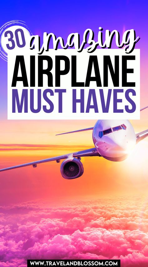 Getting on a flight and don’t know what to bring? Check out this post on the 30 amazing airplane must haves for every flight! airplane travel essentials | airplane travel essentials long flights | flight essentials carry on | flight essentials for women | what to bring on a flight | things to bring on a flight | what to bring on international flight | #thingstobringonaflight #flightessentialsforwomen #whattobringonaflight #whattobringoninternationalflight #airplanetravele via @travelandblossom Travel Essentials Long Flights, Airplane Must Haves, Hacks For Traveling, Airplane Hacks, Flight Airplane, Best Airplane, Airplane Travel Essentials, International Flight, Flight Travel