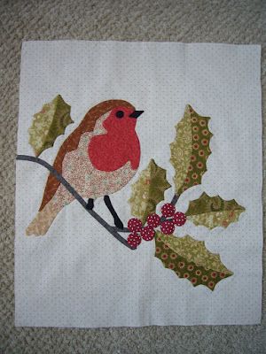 Fall Felt Crafts, Fabric Christmas Cards, Pictorial Quilts, Bird Quilts, Bird Quilt Blocks, Appliqué Ideas, Textile Collage, Appliqué Quilts, Bird Applique