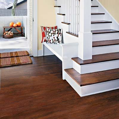 All About Hardwood Floors This Old House presents a complete guide to finding the best wood floor for your home Best Wood Flooring, Front Door Inspiration, Refinishing Floors, Door Inspiration, Built In Bench, Wood Flooring, My Dream Home, Old Houses, Home Renovation