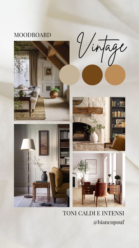 Vintage Moodboard Interior, Classical Moodboard, Amazing Houses, English Interior, Vintage Interior Design, Interior Design Mood Board, Mood Board Inspiration, Designer Home, Vintage Interior