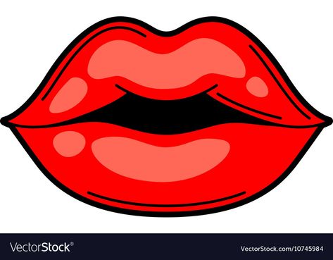 Lip Stencil, Lips Cartoon, Pop Art Lips, Blowing Bubble Gum, School Vector, Terra Cotta Pot Crafts Diy, Flower Background Iphone, School Illustration, Retro Tattoos