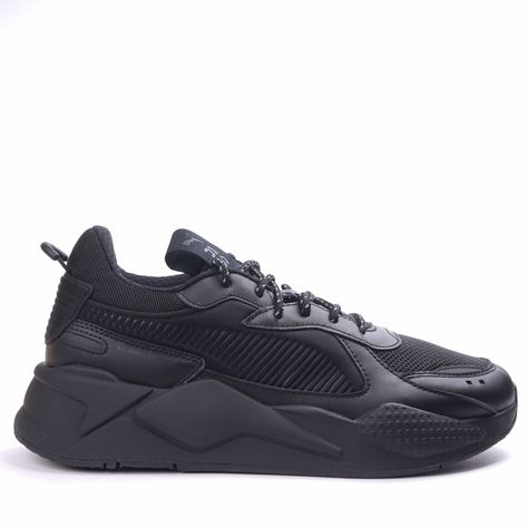 PUMA RS-X CORE BLACK Puma Rsx, Puma Rs X, Puma Rs-x, Puma Rs, Black Puma, Black Sneaker, All Black Sneakers, All Black, Sneakers