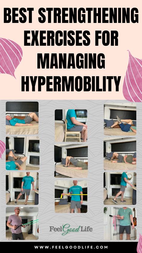 Manage hypermobility effectively with these best strengthening exercises. Focused on building muscle support around joints, improving stability, and preventing injury, these exercises are ideal for anyone dealing with hypermobility. Incorporate them into your routine for stronger, more resilient joints. #HypermobilityManagement #StrengtheningExercises #JointStability #InjuryPrevention Hypermobile Joints, Stability Exercises, Core Strengthening Exercises, Mobility Exercises, Ehlers Danlos Syndrome, Building Muscle, Strengthening Exercises, Beginner Workout, Senior Fitness