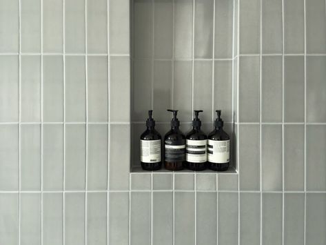 Gallery | Fireclay Tile Fireclay Manzanita, Vertical Subway Tile Shower Ideas, Subway Tile Shower Ideas, Vertical Subway Tile, Herringbone Tiles Kitchen, Classic Backsplash, Tile Steps, Subway Tile Showers, Subway Tiles Bathroom