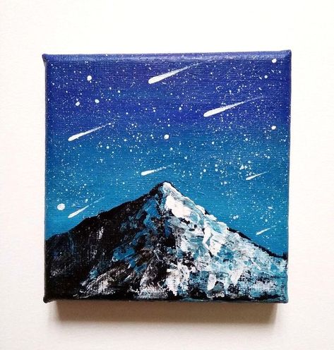 Stars Painting, Art Mini Toile, Small Canvas Paintings, Star Painting, Muse Art, Small Canvas Art, Diy Canvas Art Painting, Amazing Art Painting, Mini Canvas Art