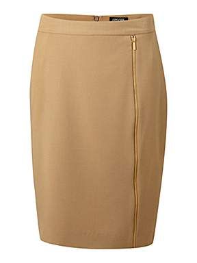 camel coloured pencil skirt with zip Beige Pencil Skirt, Brand Me, Camel Color, Clothing For Women, Pencil Skirt, What To Wear, Camel, Style Fashion, In Style