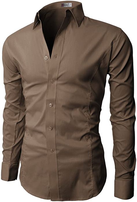 Long Sleeve Dress Shirt Men, Men's Shirts And Tops, Slim Fit Mens Shirts, Long Sleeve Fitted Dress, Slim Fit Dress Shirts, Slim Fit Dresses, Business Shirts, Basic Long Sleeve, Basic Dress