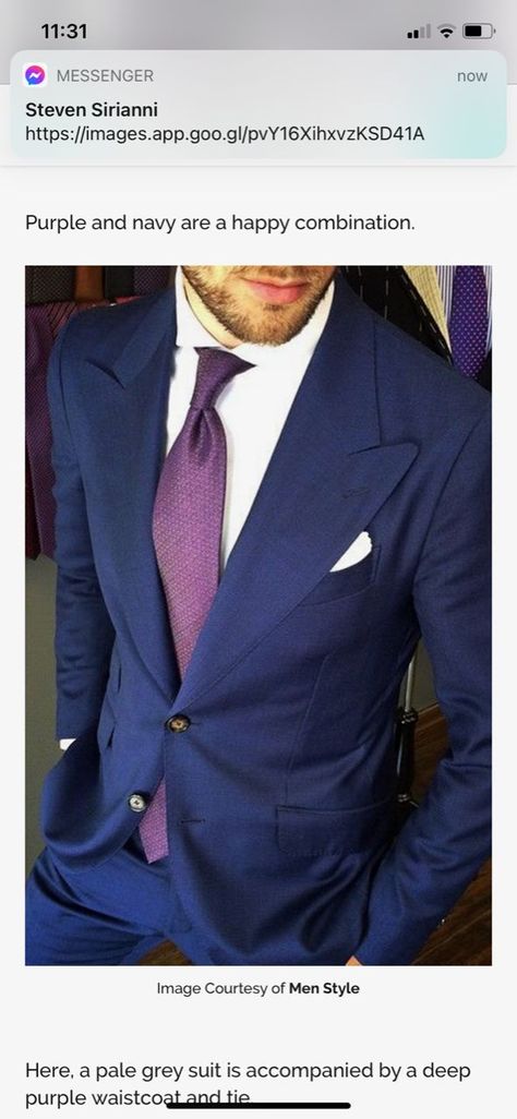 Navy Suit Purple Tie, Suit Purple Tie, Navy Blue Tux, Purple Groomsmen, Suits For Guys, Blue Groomsmen Suits, Groom Blue Suit, Blue Tux, Navy Suit Wedding