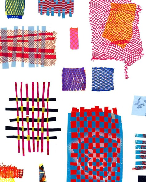 Yarn Graphic Design, Weaving Graphic Design, Textile Graphic Design, Sketchbook Experimentation, Weave Illustration, Weaving Illustration, Weave Textiles, Textile Design Sketchbook, Art Experimentation