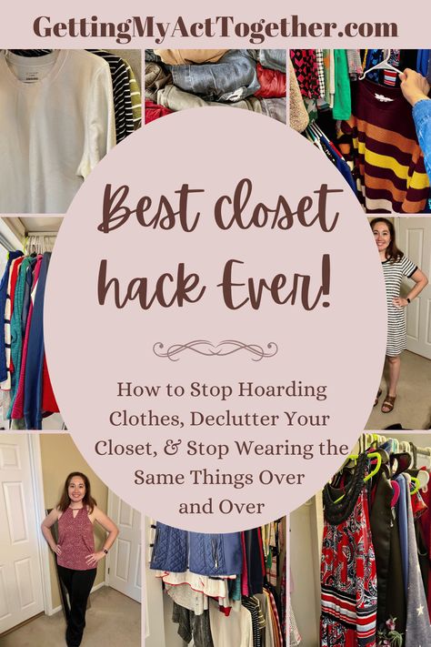 How to Stop Being a Clothes Hoarder Clothes Declutter, Declutter Your Closet, Best Closet Organization, Declutter Closet, Decluttering Inspiration, Closet Hacks, Declutter Home, Closet Hacks Organizing, Drawer Organization