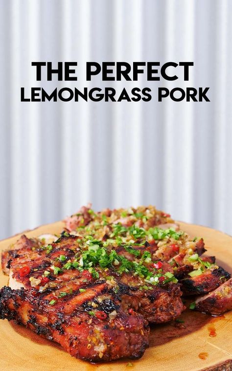 Lemongrass Pork, Baked Pork Tenderloin, Seonkyoung Longest, Grilled Meat Recipes, Pork Loin Chops, Baked Pork, Asian Flavors, Bbq Pork, Grilled Pork