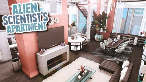 Tackling the biggest apartment in The Sims 4 for my save file! 🛸 • 📍 888 Spire Apartments in San Myshuno • No CC • Gallery ID: ChrissieYT • Packs Used: NOT pack restricted! • $225k+ Simoleons • 3 bed, 3 bath (space for 3-6 Sims) Alien Scientist, Sims 4 Loft, San Myshuno, Sims 4 Speed Build, Sims 4 House Design, Sims 4 Builds, Sims Builds, Save File, Sims 4 House